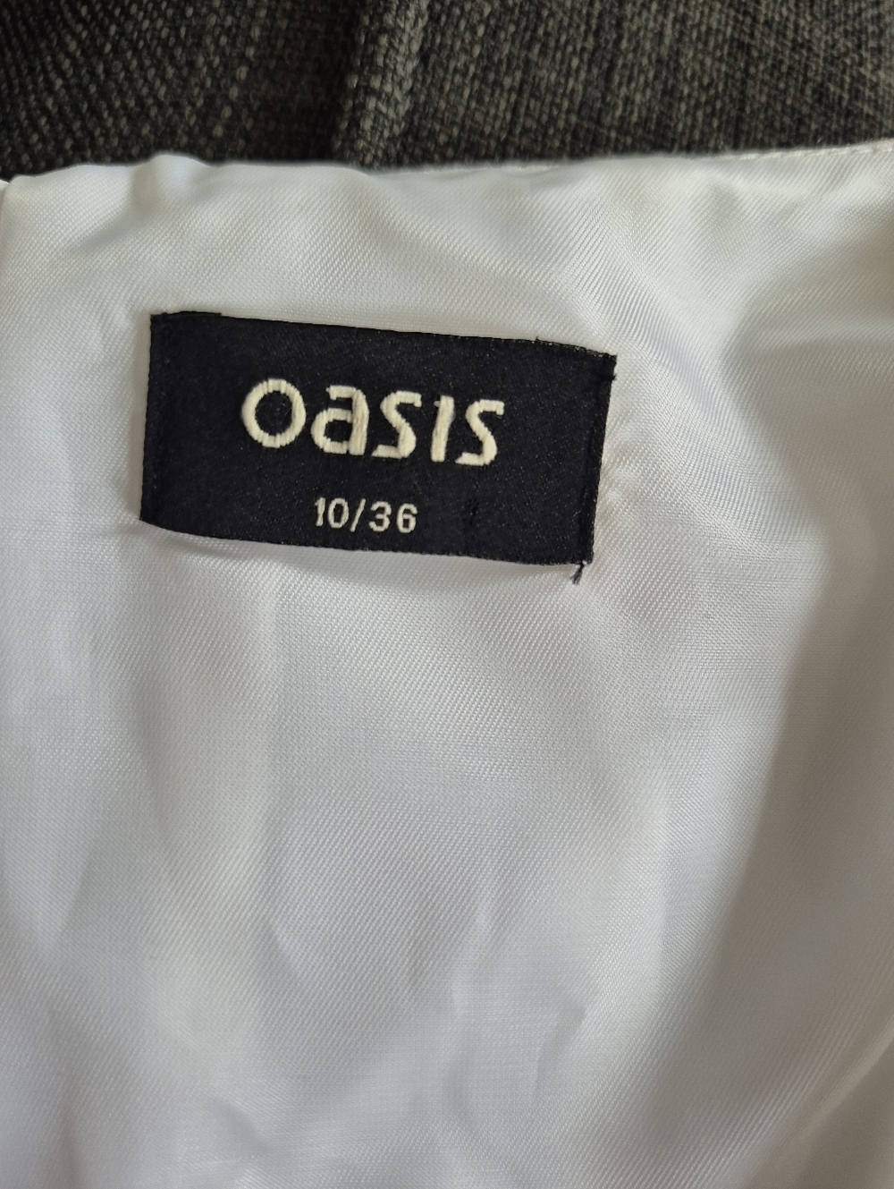 Oasis White Cotton Sleeveless Dress Accordian Pleats Red Belt Lined Size 10 - Picture 2 of 11